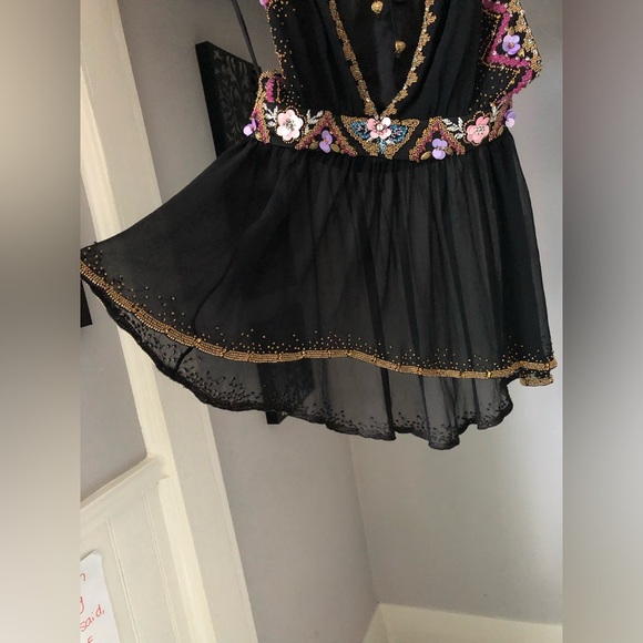 Vintage Y2K luxury designer Matthew Williamson beaded sheer black tank - Picture 6 of 17